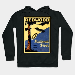 Redwood National Park California Vintage Hoodie